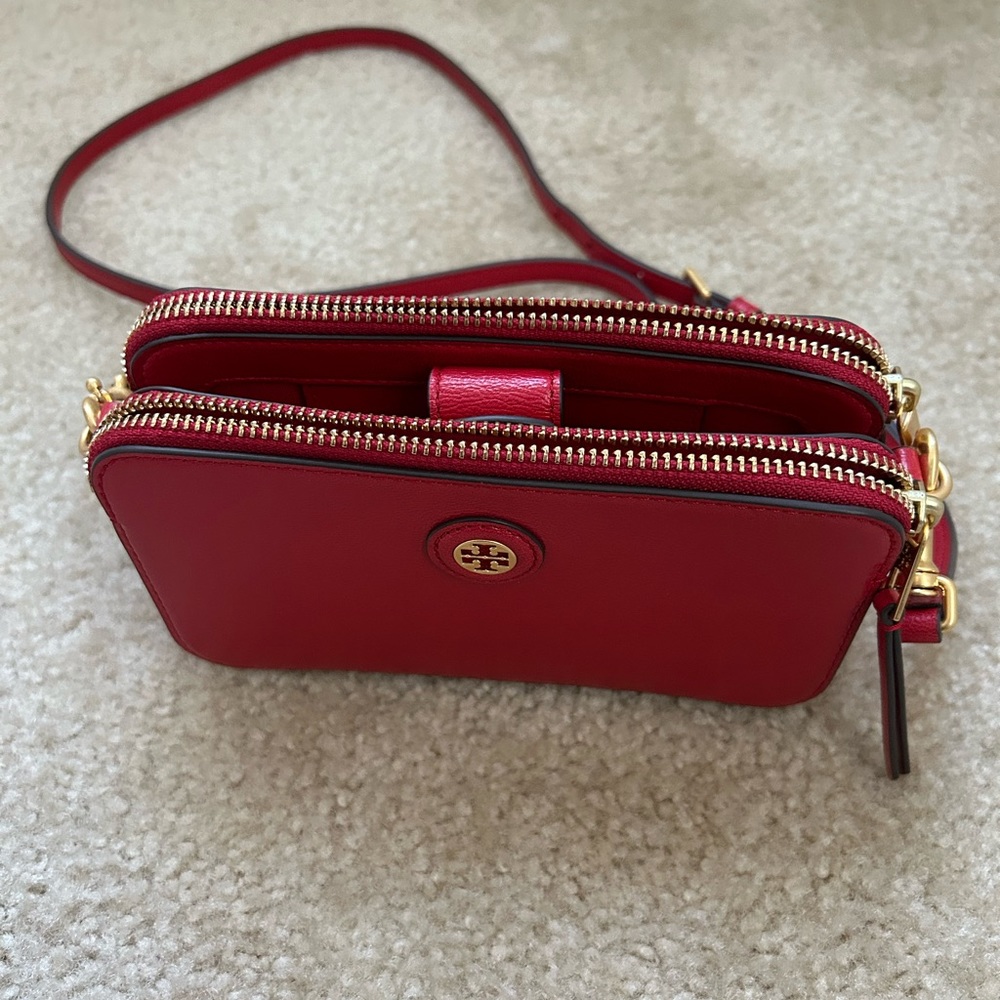 Tory Burch red Crossbody